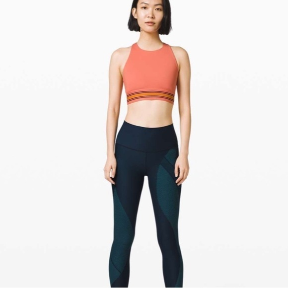 Lululemon x Roksanda My Element Bra in Rustic Coral Garnet Fools Gold Size 2 - Picture 4 of 11